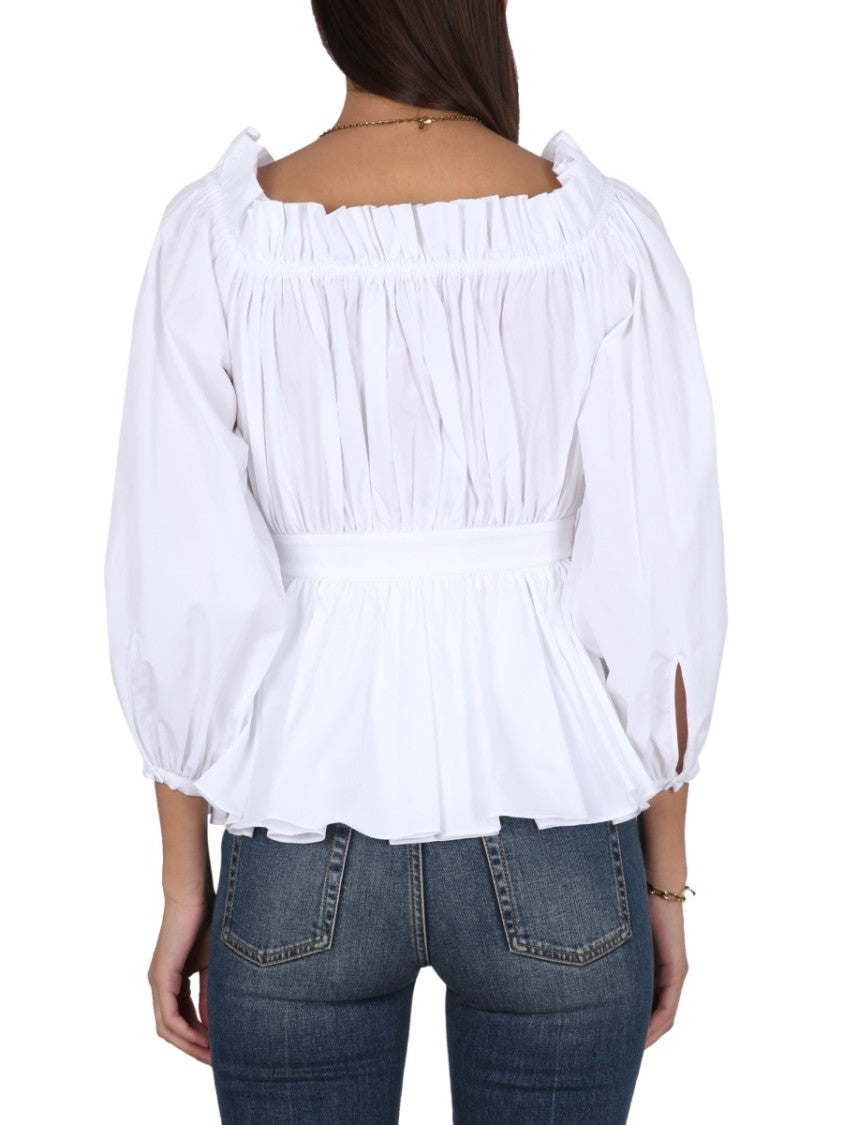 Alexander Mcqueen Cotton Poplin Top