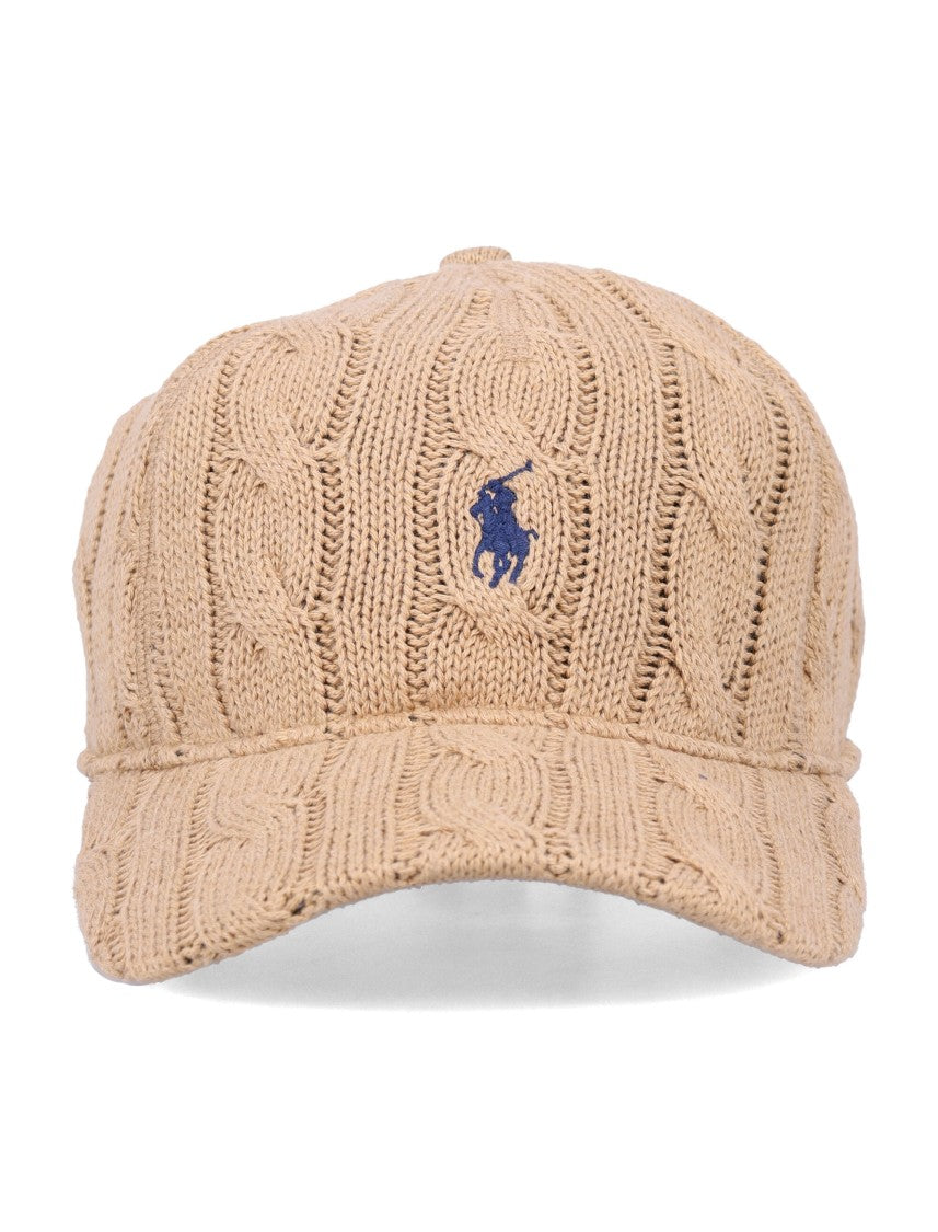 Polo Ralph Lauren Cable-Knit Cotton Ball Cap