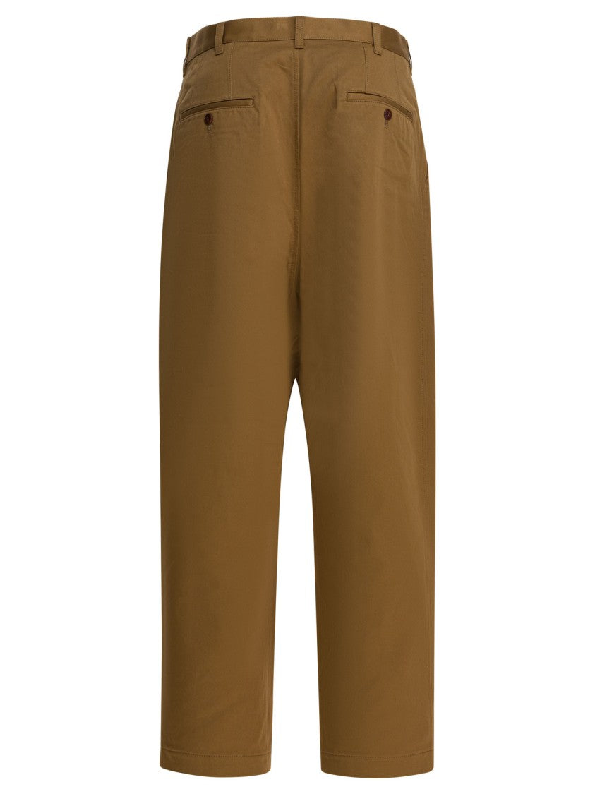 Junya Watanabe Straight-Leg Cotton Trousers With Classic Waistband