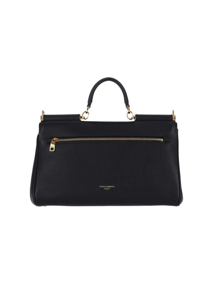 Dolce & Gabbana "My Sicily" Handbag, In Black Calfskin