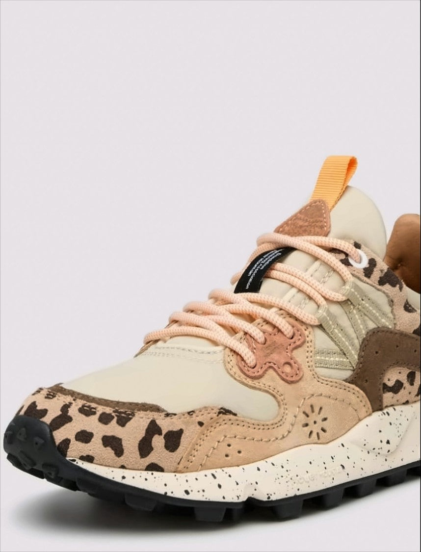 Flower Mountain Outdoor Sneakers With Animal-Print Inserts