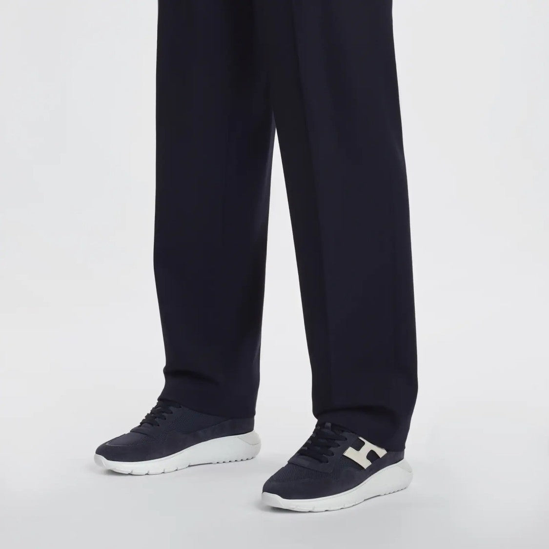 Hogan Dark Denim Blue Interactive3 H Lissat Sneakers