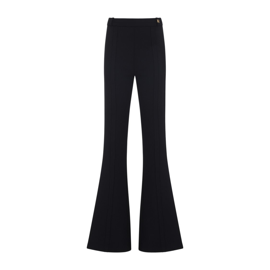 Elisabetta Franchi Fitted Flared Trousers With High Waist