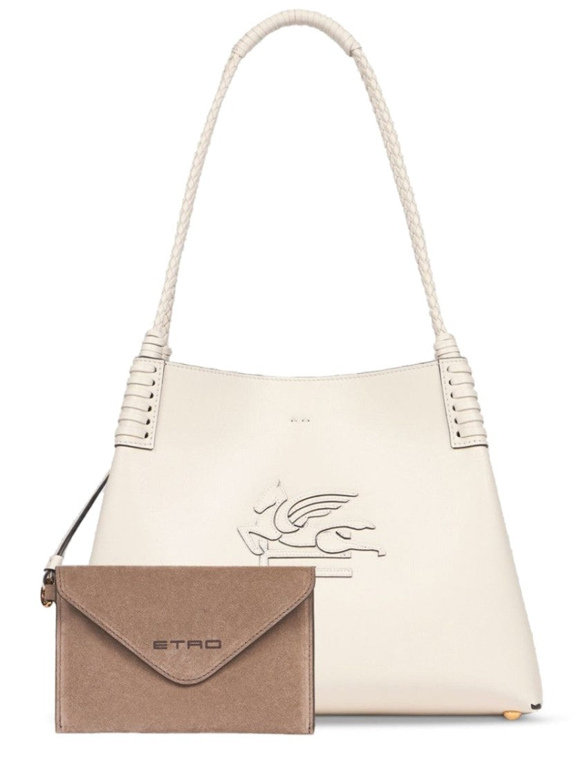 Etro Libra Vitello Leather Braided Tote Bag