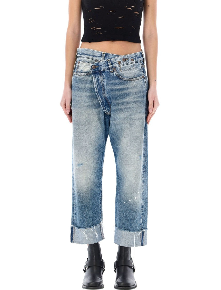 R13 Jasper Blue Oversized Jeans