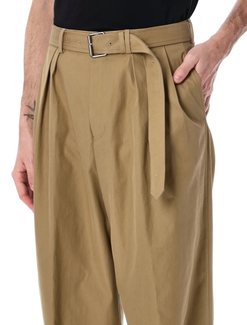 Dries Van Noten Wide Leg Pants With Belt