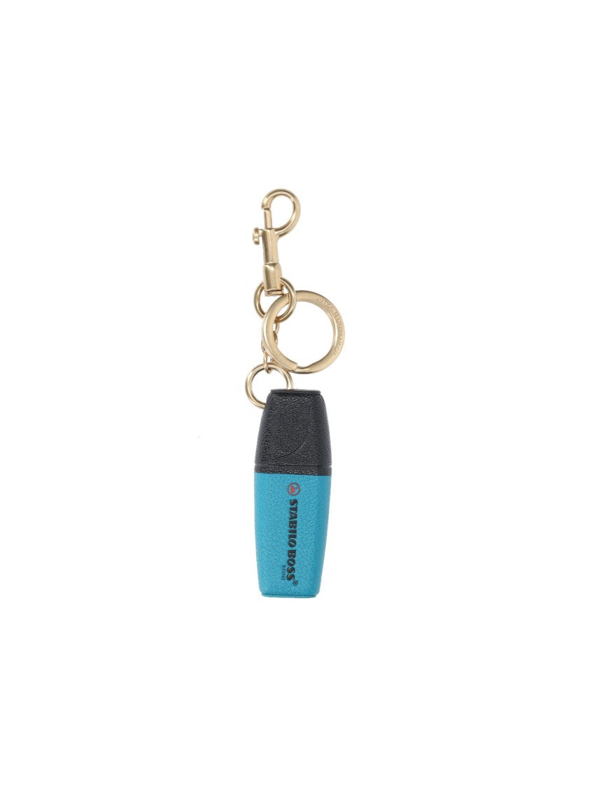 Anya Hindmarch "Stabilo Boss" Keychain Charm – Blue