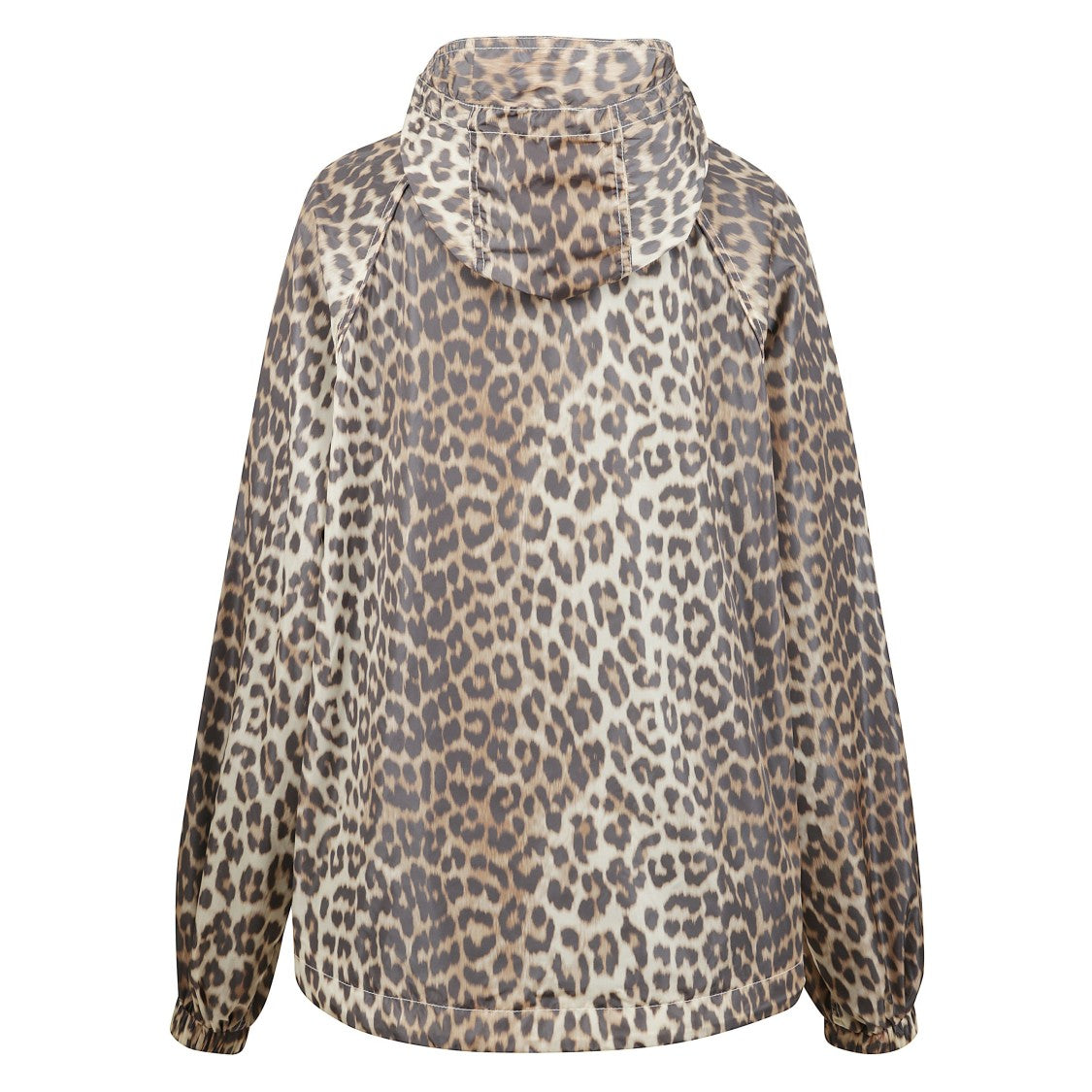 Ganni Leopard-Print Windbreaker