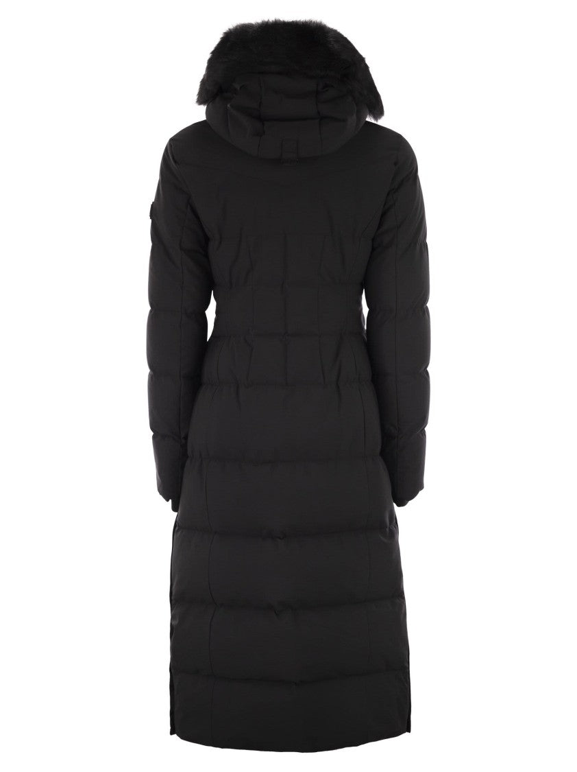 Moose Knuckles Jocada - Long Down Jacket With Hood