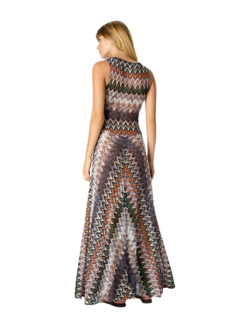 Missoni Multicolor Zig Zag Maxi Dress