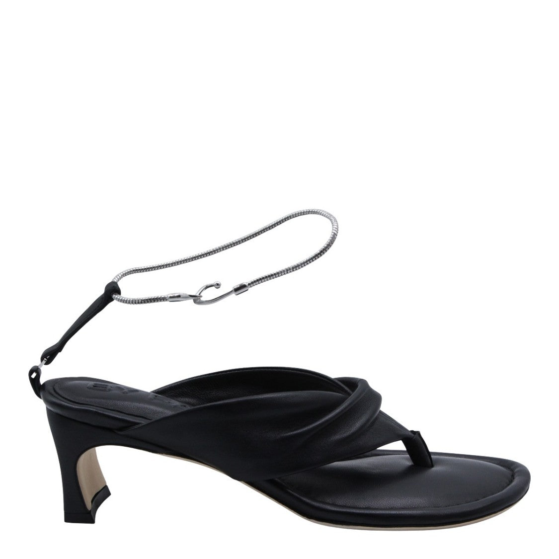 By Far Padded Black Sandals