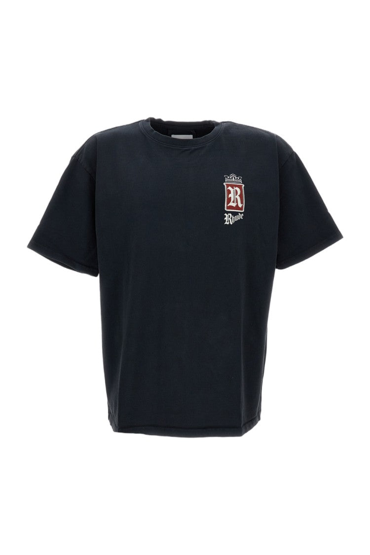 Rhude Black Fumar 91 Cotton Printed T-Shirt