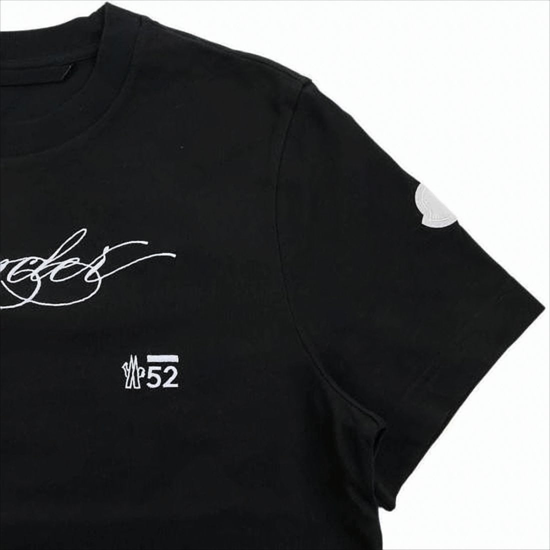 Moncler Short-Sleeve Cotton T-Shirt With Script Logo