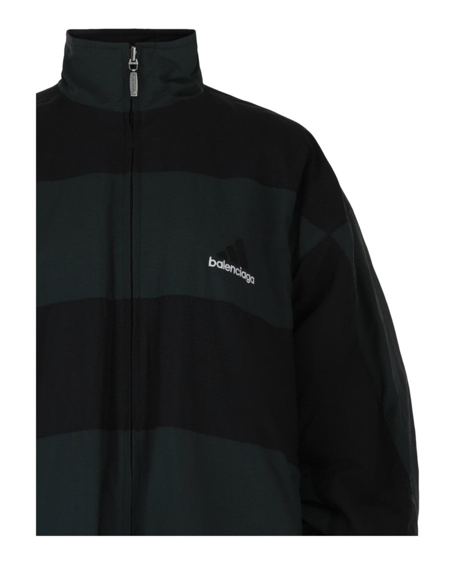 Balenciaga Reversible Oversized Jacket With Mock Neck And Dual Design
