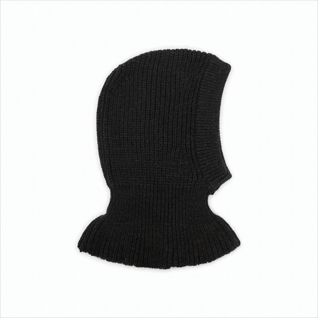 Lemaire Ribbed Balaclava Hood In Brown