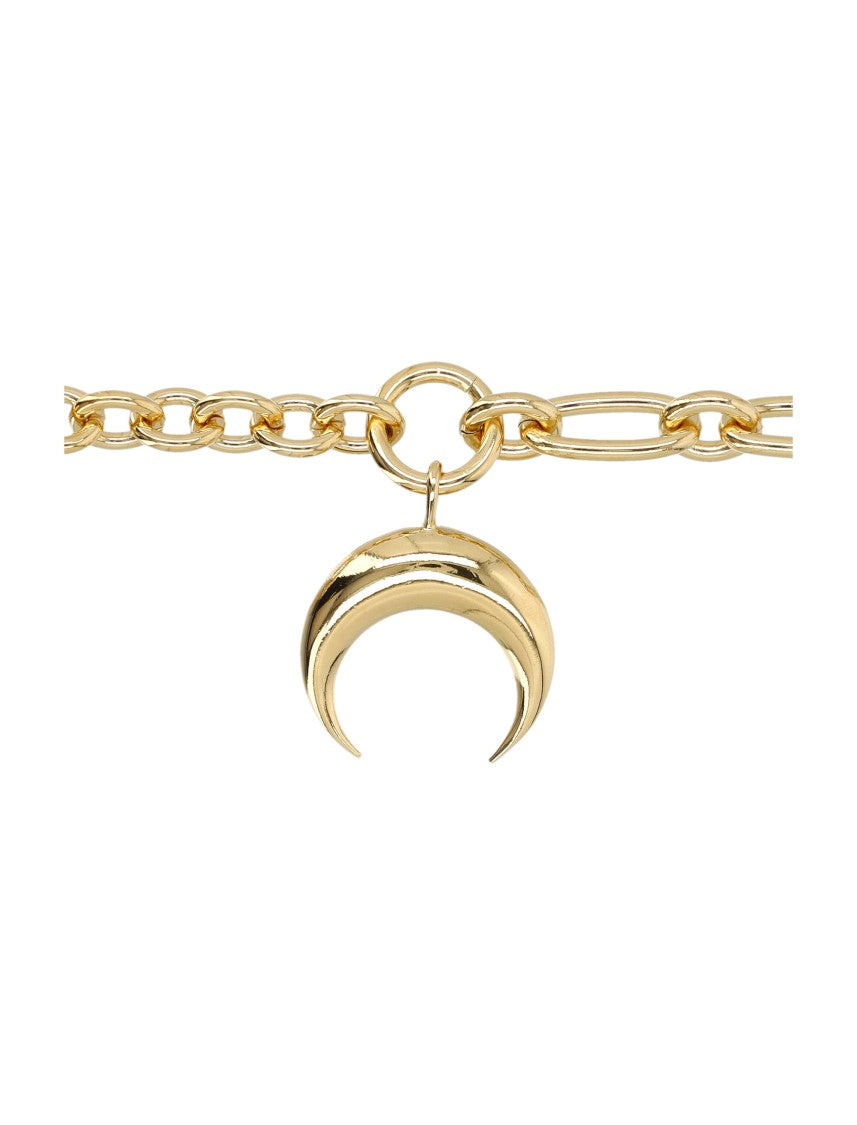 Marine Serre Chain Moon Necklace