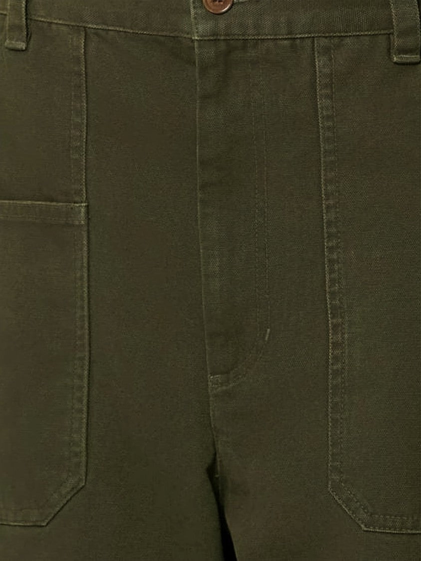 Isabel Marant Straight Cut Cotton Patch Pocket Shorts