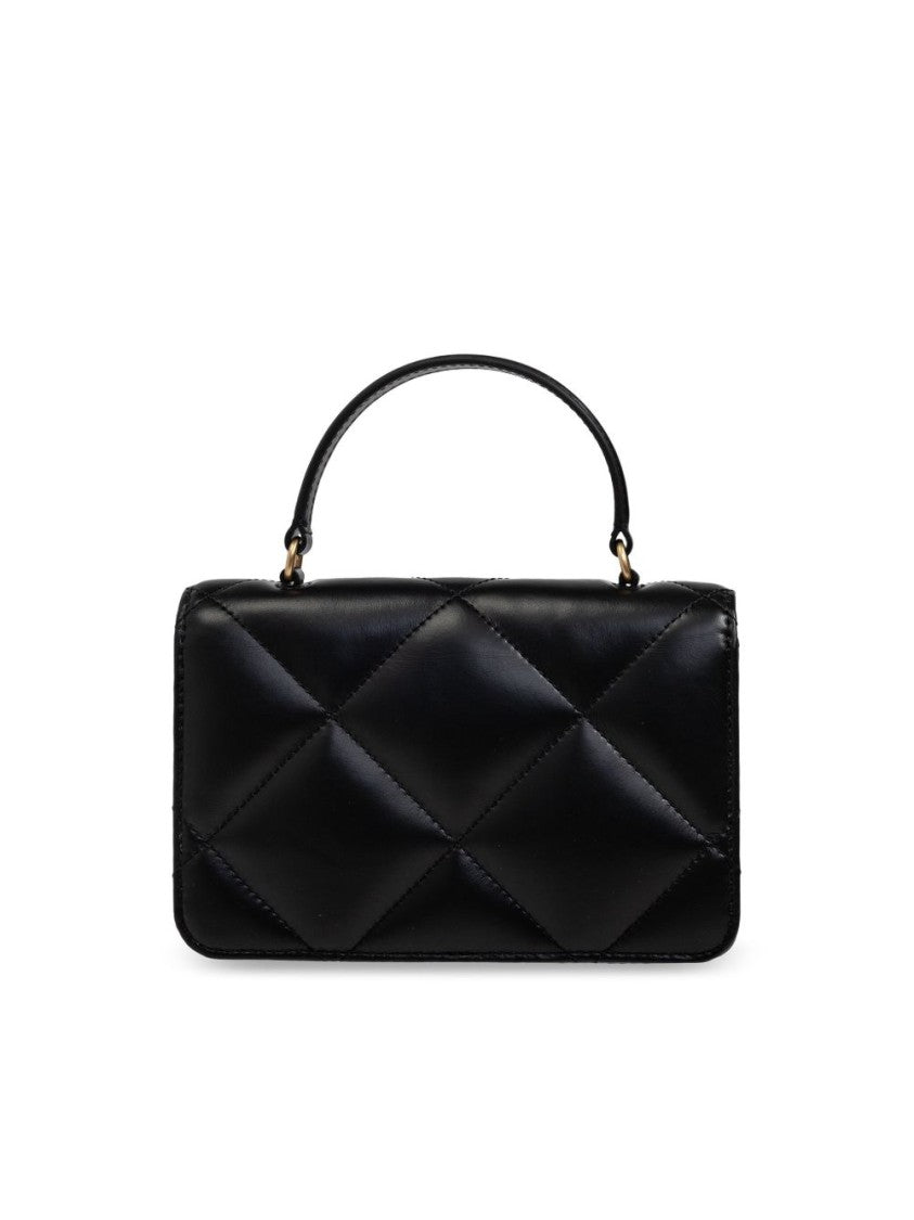 Tory Burch Kira Mini Trapezoid Quilted Leather Chain Wallet