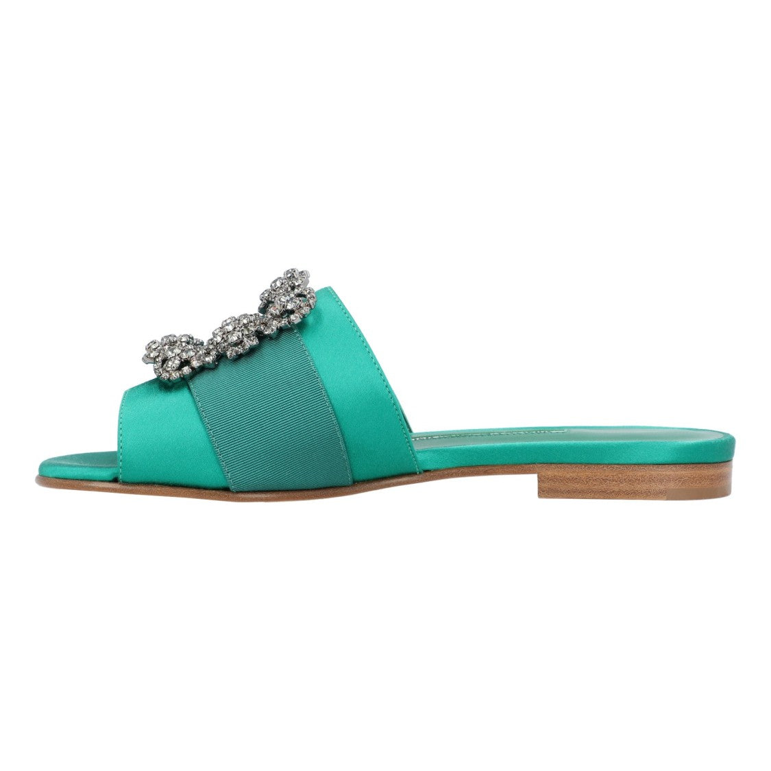 Manolo Blahnik Martamod Flat Green