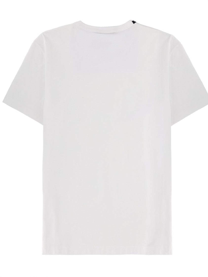 Dolce & Gabbana White Heraldic Logo Cotton T-Shirt