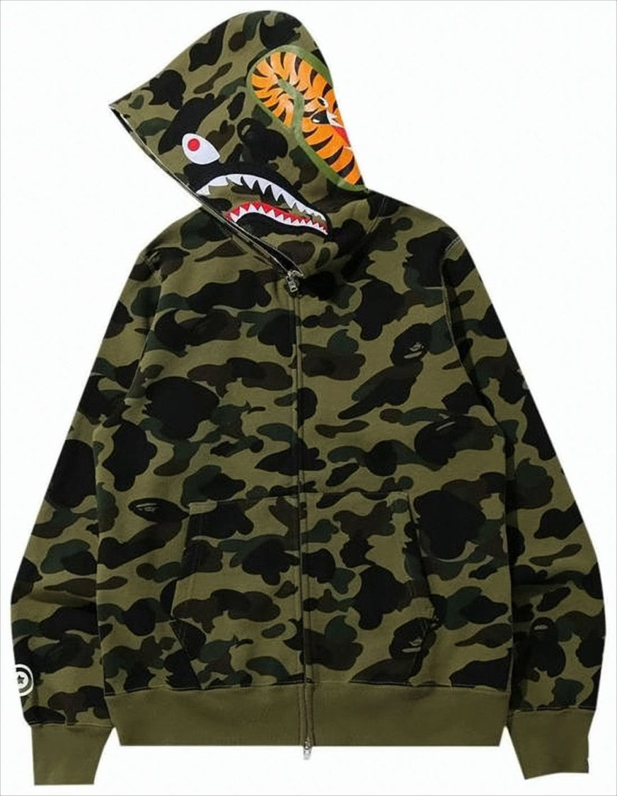 Bape Camouflage Graphic Hooded Jacket