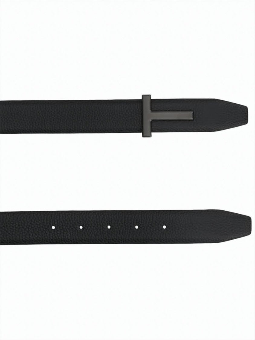 Tom Ford Textured Calf Leather Belt