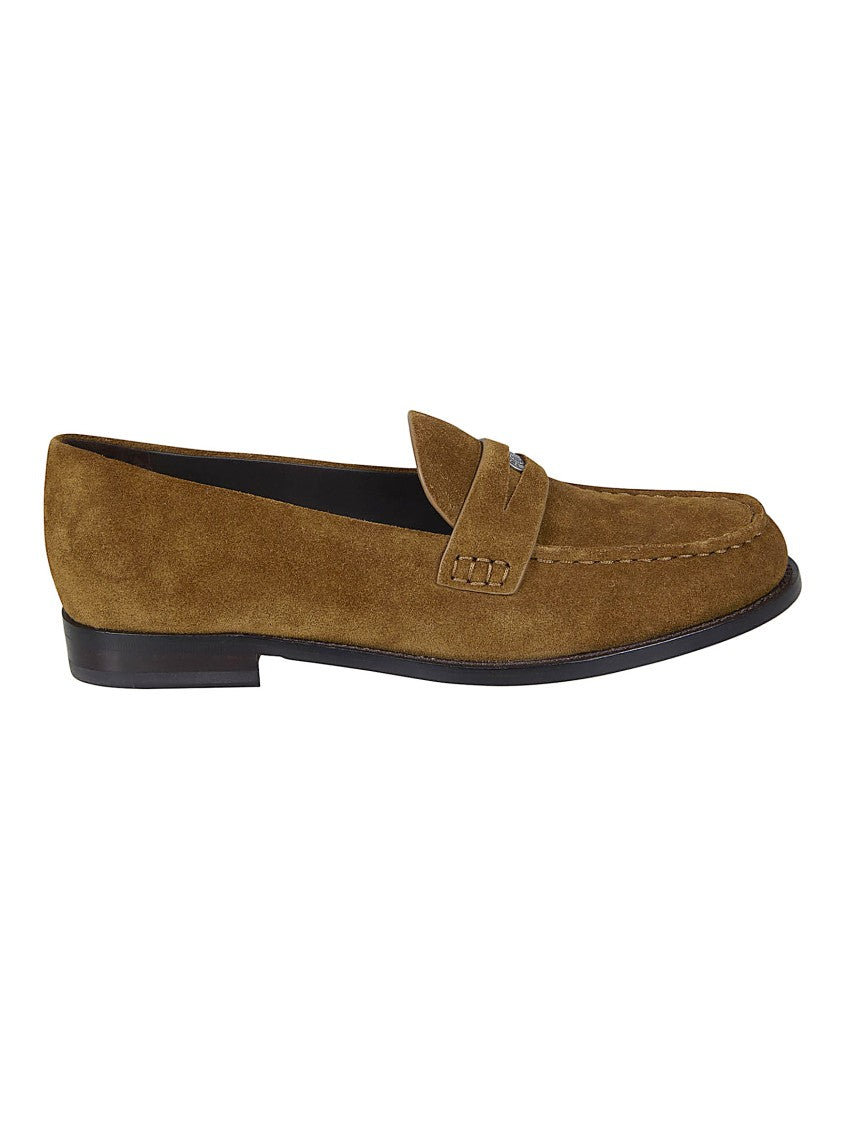 Tory Burch Suede Moccasin-Style Flat Shoes