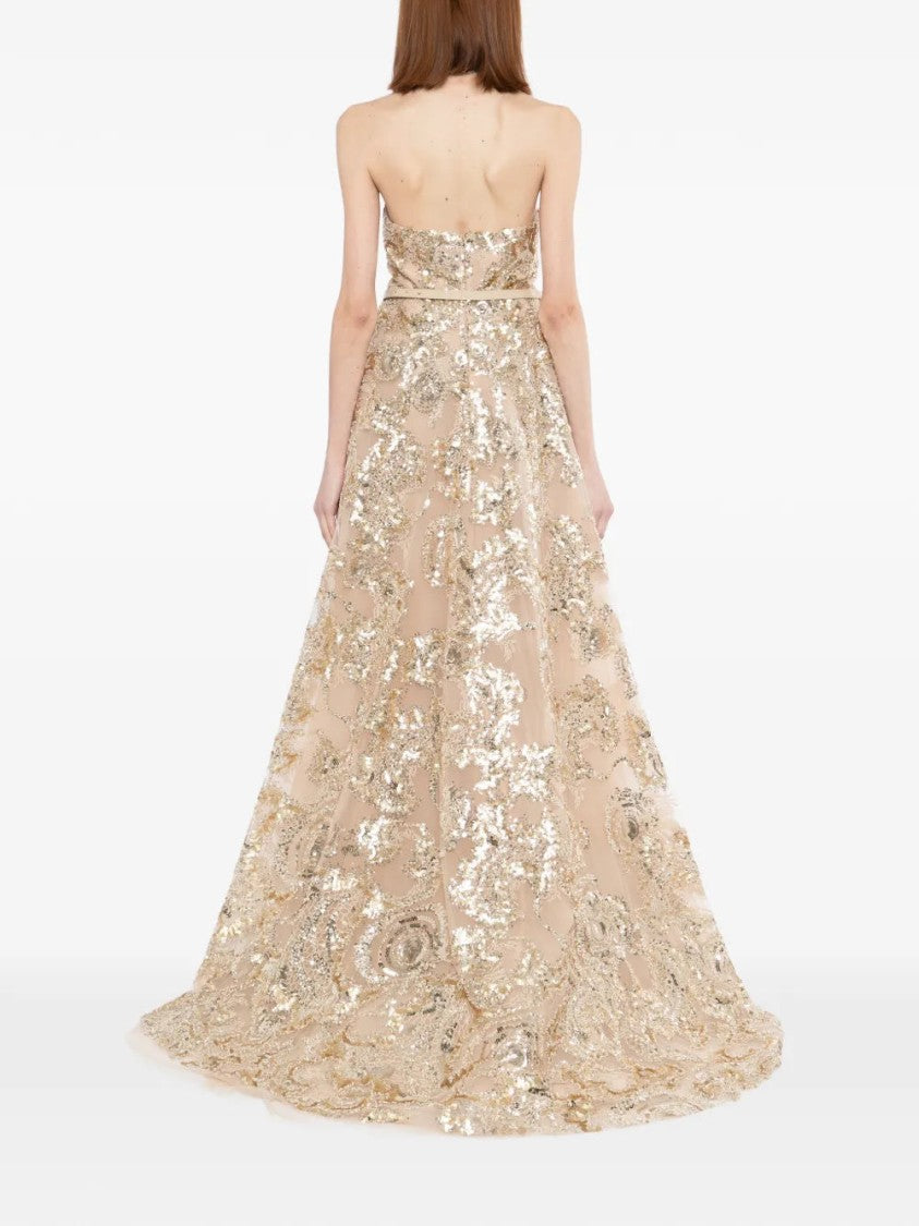 Saiid Kobeisy Embroidered Long Dress