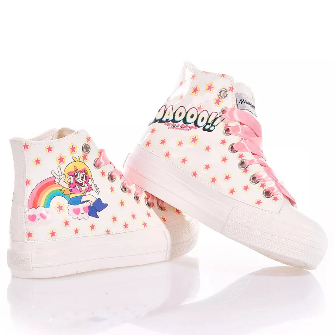 Mimanera Airlines Platform Pink Sneaker
