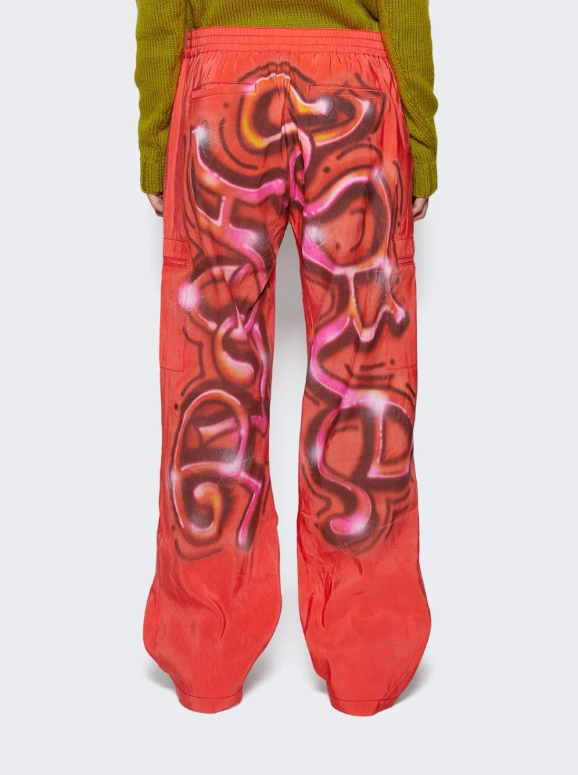 Casella Meyer Silk Typography Cargo Pants