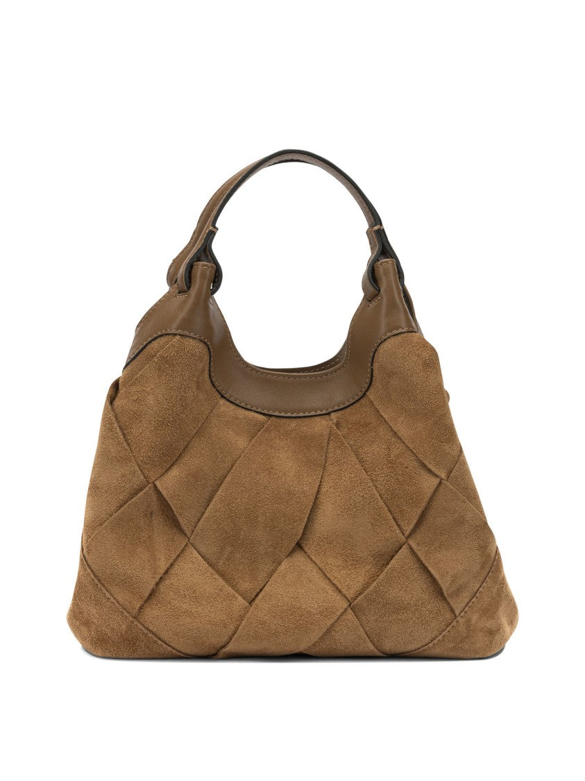 Gianni Chiarini Quilted Leather Shoulder Bag With Detachable Pouch