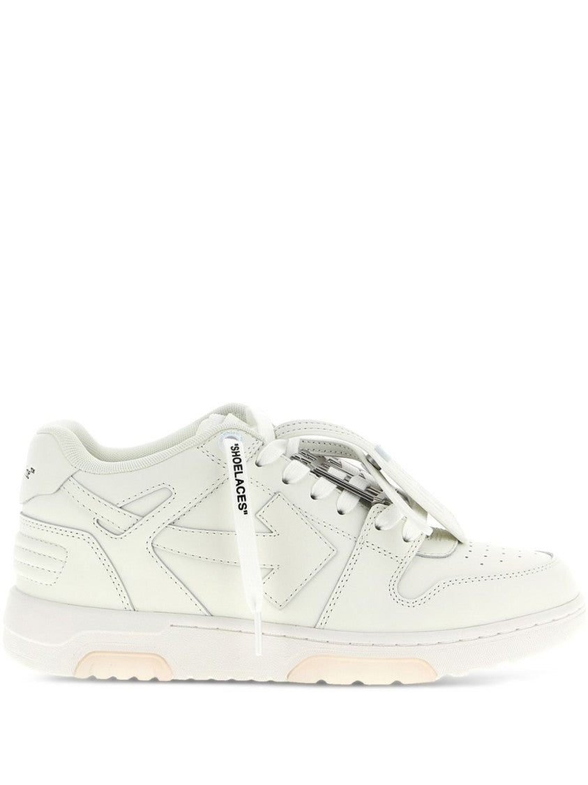 Off-White Low-Top White Leather Sneakers