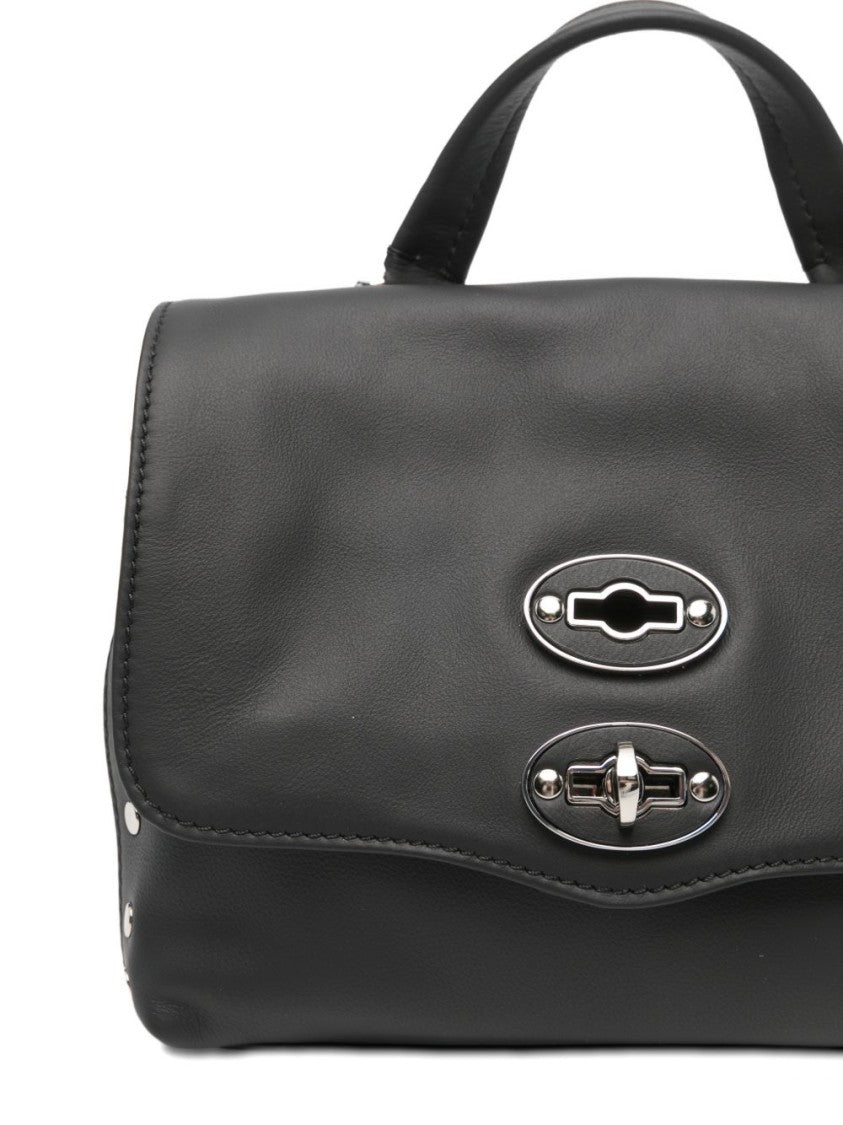 Zanellato Structured Black Leather Handbag