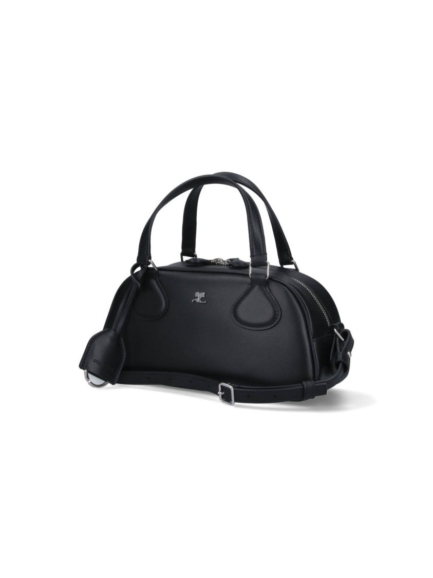 Courrèges "Friday Bowling" Shoulder Bag – Black