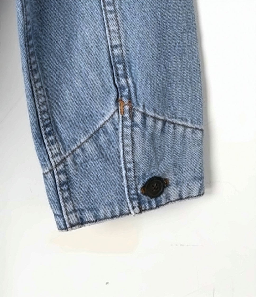 A.P.C. Midi Denim Dress With Classic Collar