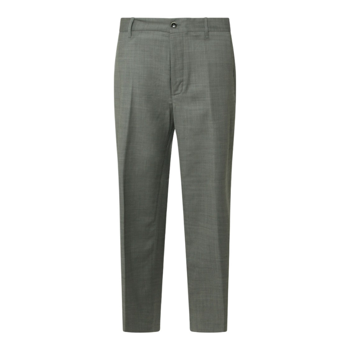 Nine In The Morning Tailored Grey Trousers With Textured Pattern And Classic Waistband