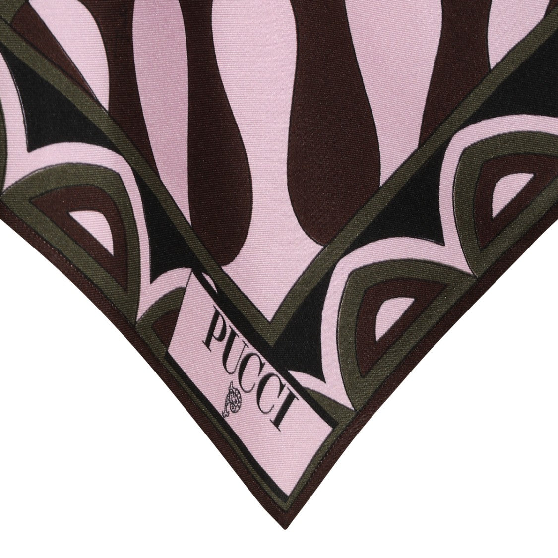 Emilio Pucci Teardrop Pattern Asymmetrical Handkerchief Blouse