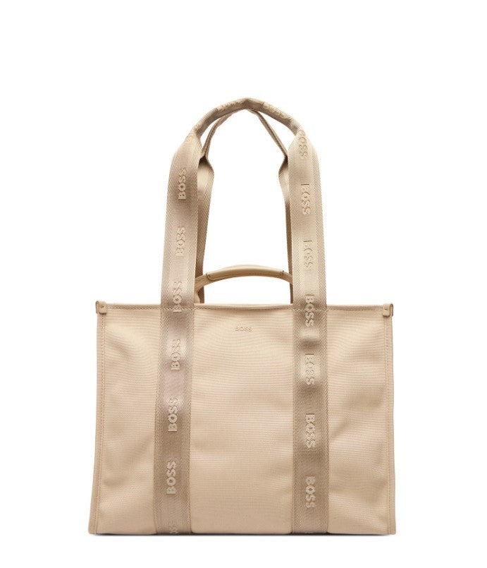 Boss Beige Sandy Tote Shoulder Bag