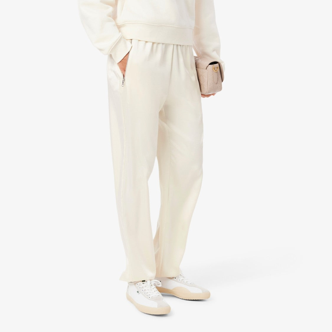 Lacoste Relaxed Fit Pants With Elastic Waistband