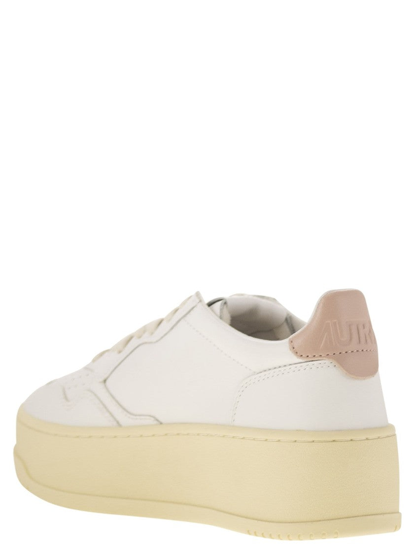 Autry Medalist Platform - Leather Trainers