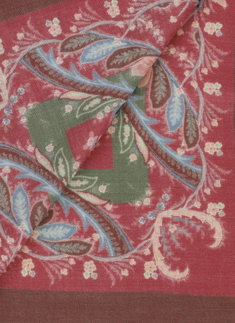 Etro Red Wool Scarf