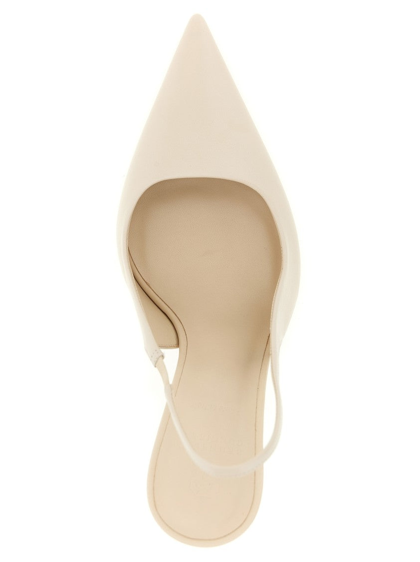 Brunello Cucinelli 'Monile' Leather Pointed Slingbacks