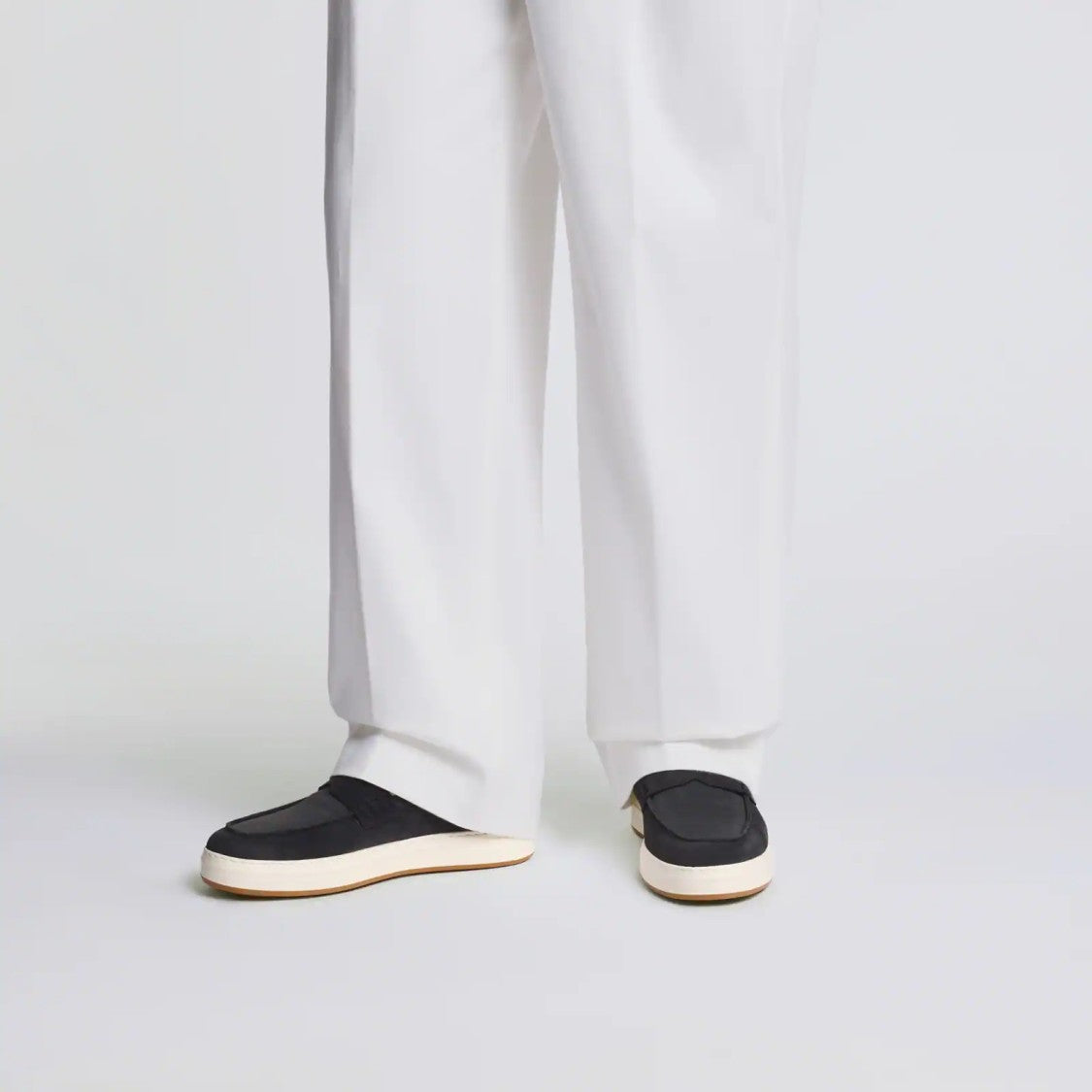 Hogan H668 Loafers In Blue Calfskin