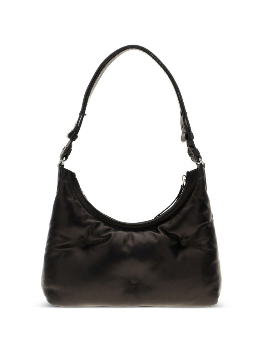 Maison Margiela Black Soft Sheep Leather Shoulder Bag