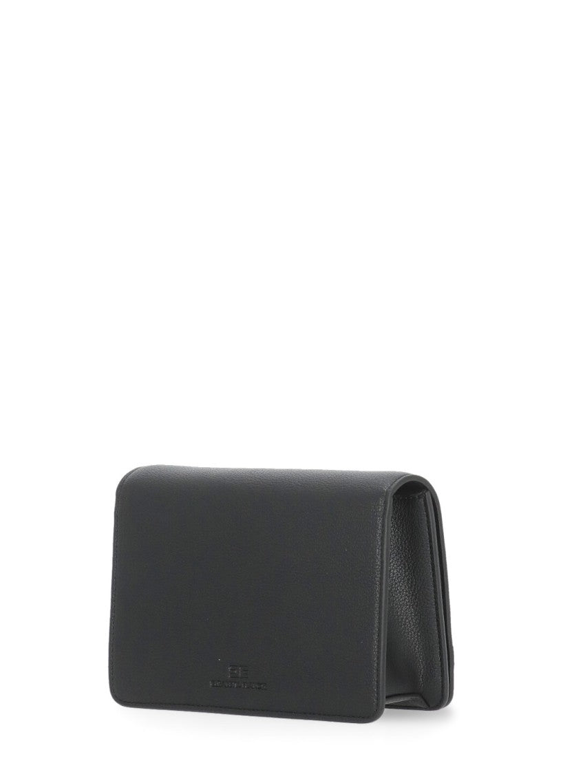 Elisabetta Franchi Pebbled Texture Shoulder Bag