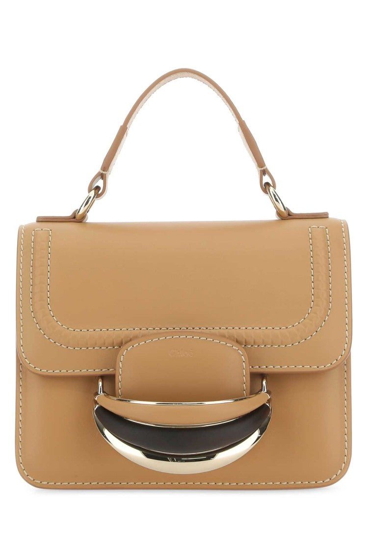Chloé Camel Leather Small Kattie Handbag