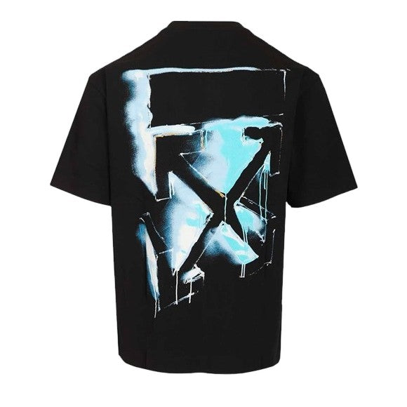 Off-White Classic Black T-Shirt With Crew Neckline