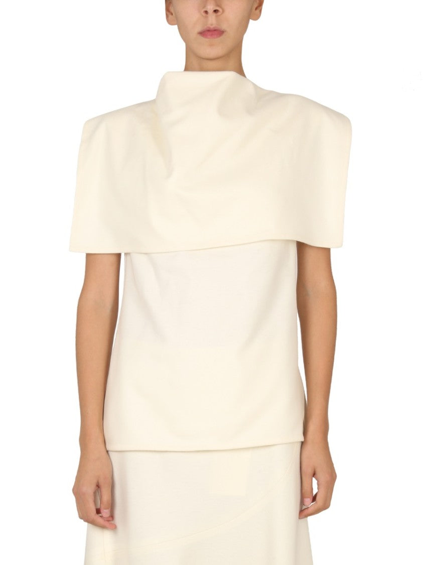 Jil Sander Structured Wool Top