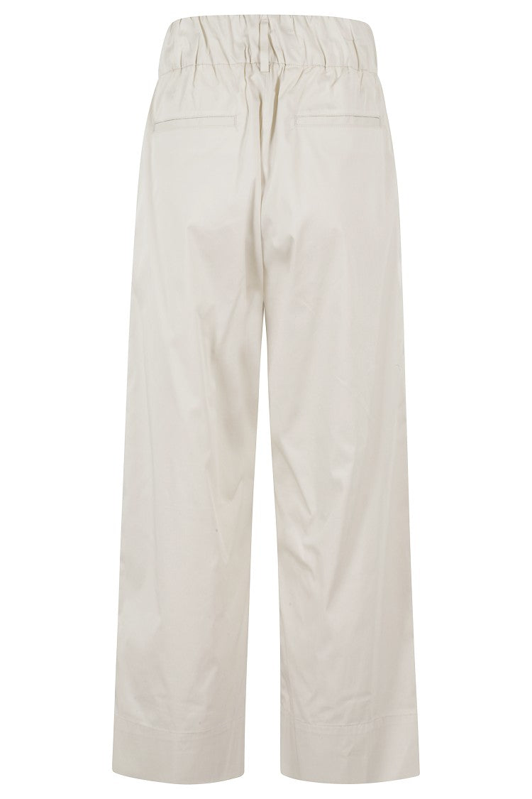 Myths Cream Lightweight Cotton Trousers