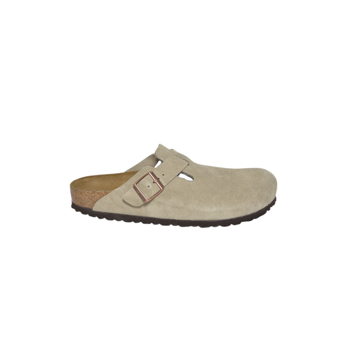 Birkenstock Closed-Toe Dove Grey Sandals With Adjustable Strap